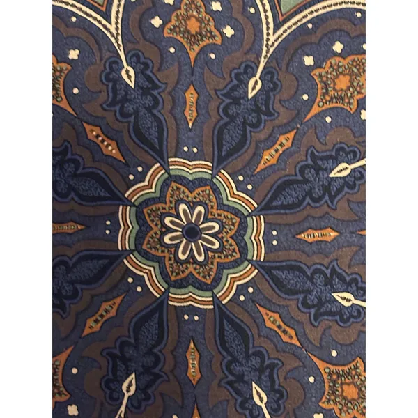 Vintage Silk Paisley Printed Scarf Red Blue Medallion Made In England Equestrian - Image 7