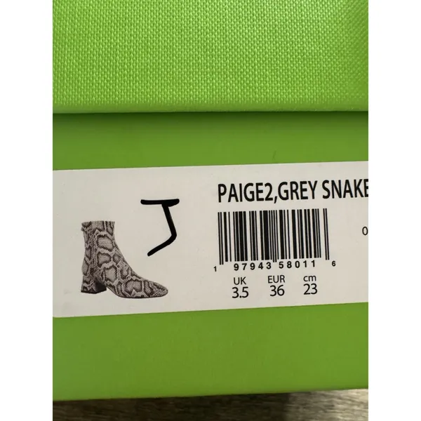 Sam Edelman Women's Paige 2 Gray Snake Print Size 6 Bootie - Image 9