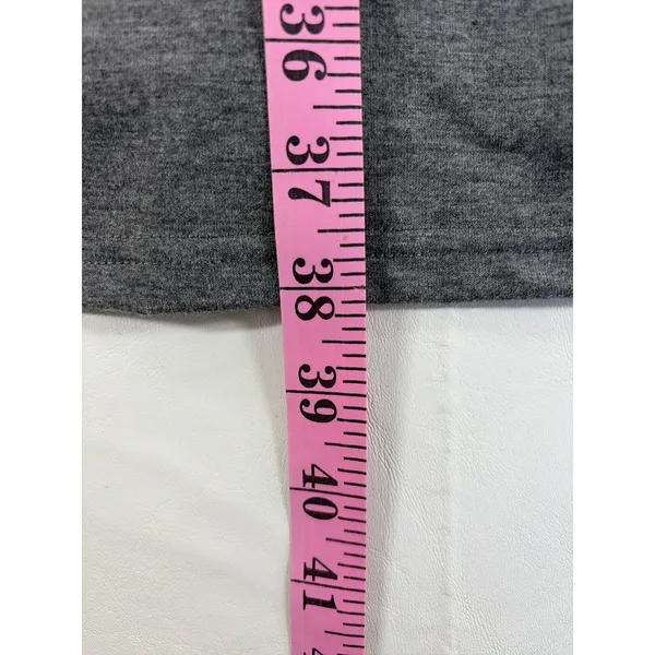 Gray Sleeveless Mini Dress Built In Short Pockets XL Heathered Jersey Athleisure - Image 5