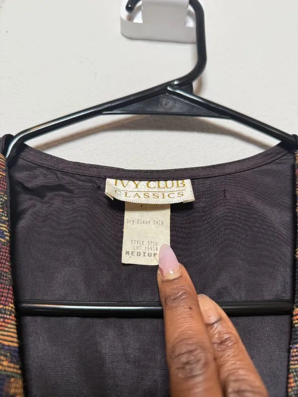 Vintage 90s Embroidered Design Vest - Image 3