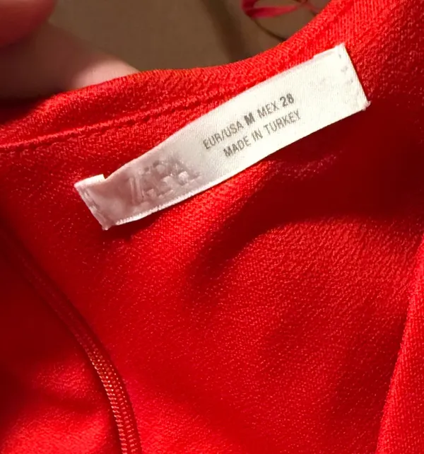 Red ZARA Mini Dress - Image 2
