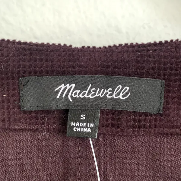 NWT Madewell Sz S Val Waffle-Knit Relaxed V-Neck Top in‎ Deep Purple - Image 4