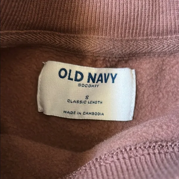 Old Navy Dusty Pink Sweatshirt - Image 2