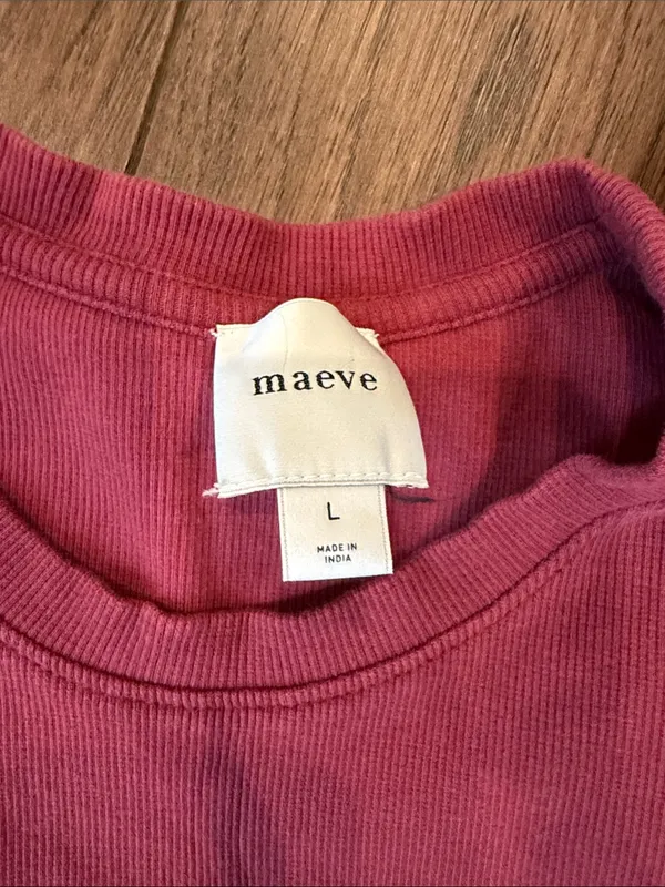 Maeve Women’s Ruffle Tank Top - Rose Size Large - C27-007 - Image 2