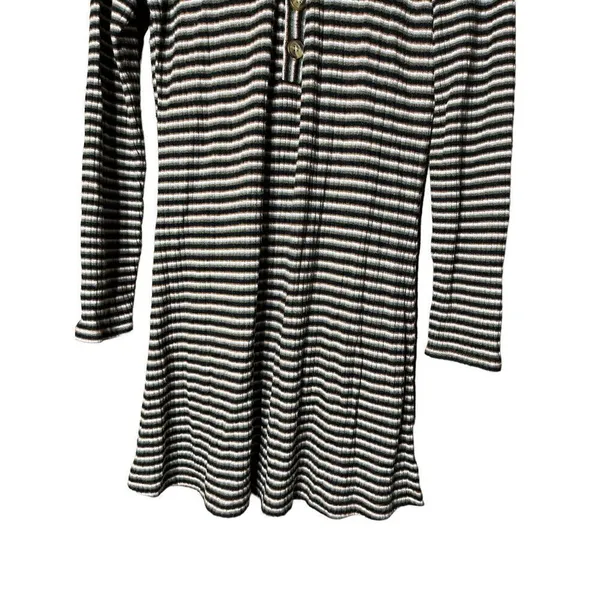 American Eagle Brown Stripped Knit‎ Dress Size Medium - Image 3