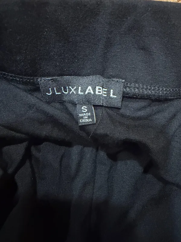 JLUXLABEL Black Double-Lined Pleated Wide Leg Palazzo Pants High Waist - Size S - Image 17