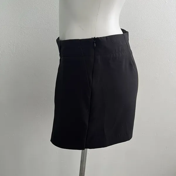 NEW Zara Mini Skort Skirt Black Pearl SMALL High Rise Womens - Image 7