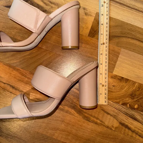 Cole Haan Women's Block Heel Sandals‎ tan Leather classic wedding size 9 career - Image 4