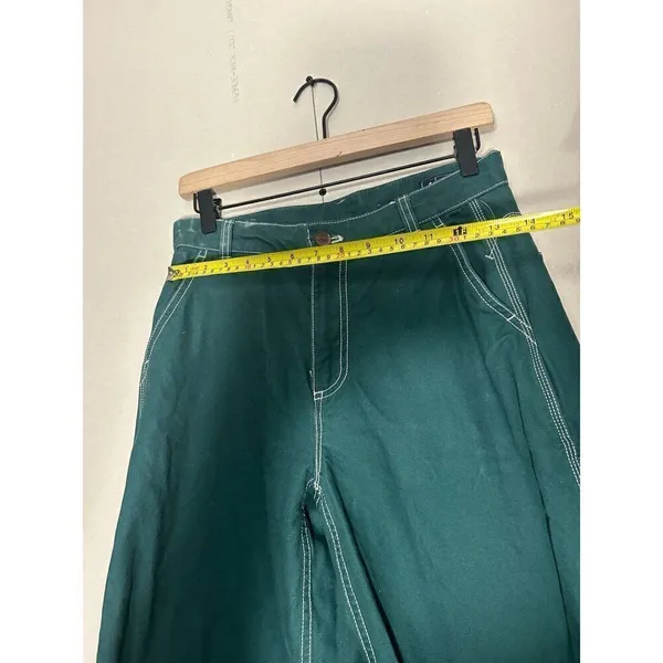 NWT Gap High Rise 90's Loose Carpenter Pants June Bug Green Sz 4 - Image 8