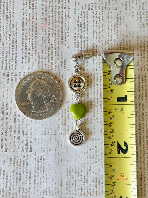Handmade retro fairy boho funky style dangle earrings🌀💛 - Image 5