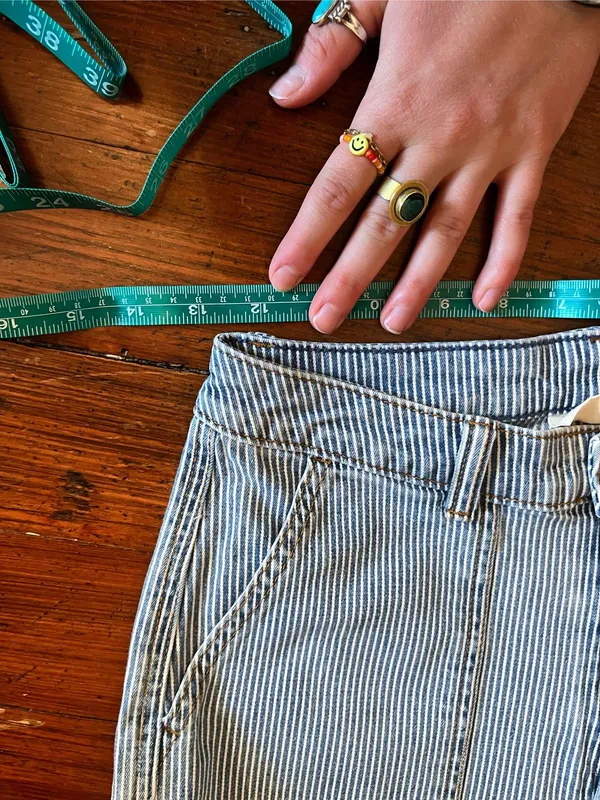 Universal Threads Blue and white striped sailor wide leg pants - Image 7
