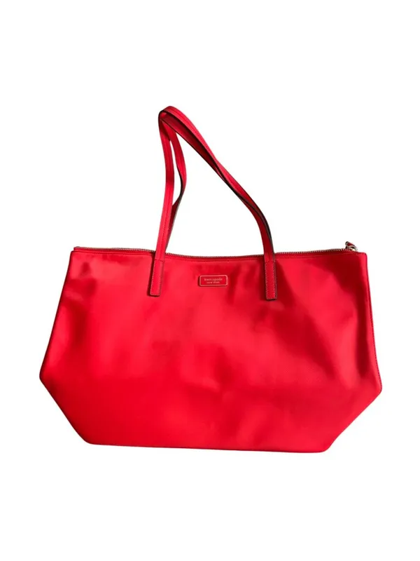 KATE SPADE Red Nylon Shoulder Tote Bag Womens - Image 9