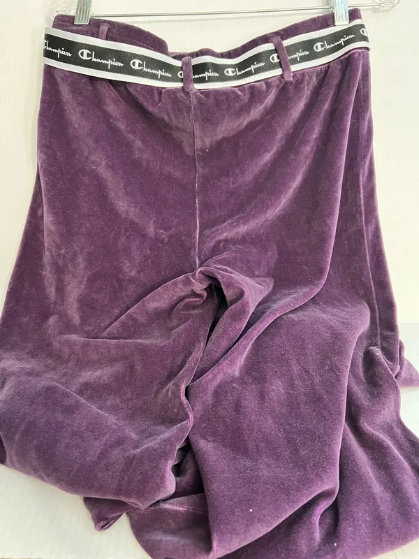 Champion Ladies Velour Purple Pants - Image 3