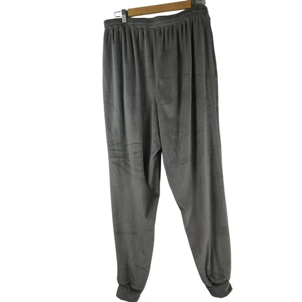 Skims Velour Jogger Pants Womens‎ Large Gray Stretch Cozy Minimalist Lounge - Image 6