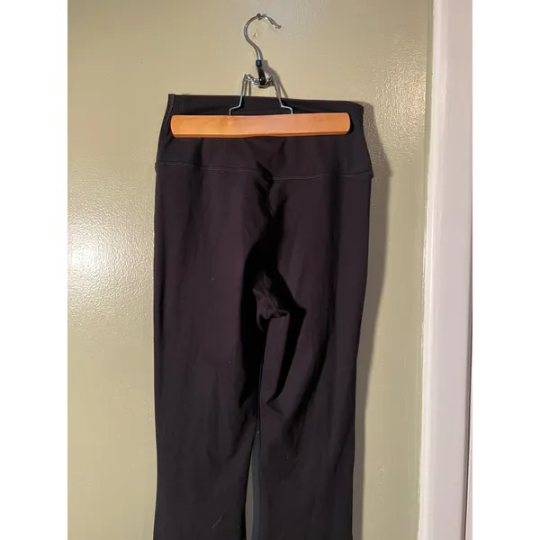 Yogalicious Women's Size Small Scrunch Front High Waist Flared Legging Black - Image 10