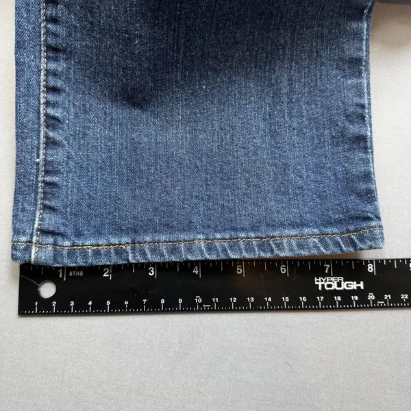 Levis 505 Jeans Womens 14 Blue Straight Leg Stretch Denim Mid Rise Classic - Image 13