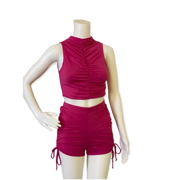 Fuchsia Raspberry Runch Two Piece Set Pink - Image 8