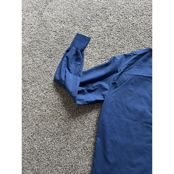 Medline Women's Navy Blue‎ Long Sleeve Snap Button down Scrub Top Size Medium - Image 9