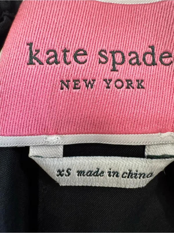 kate spade Black Midi Peasant Dress with Lace Trim - Image 9