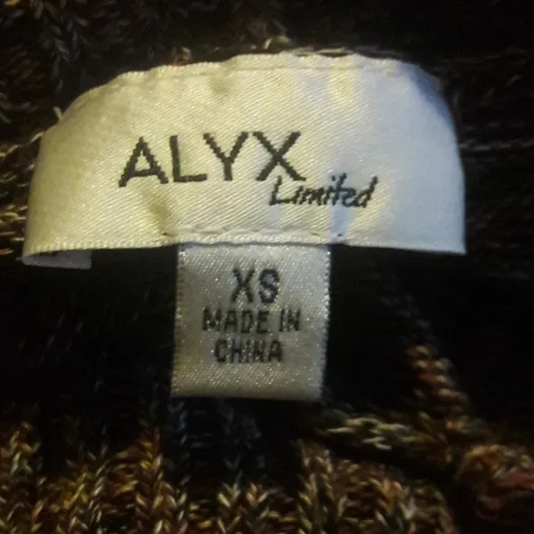 Alyx Limited Brown Sweater Dress Belted Knit Short v6x - Image 3