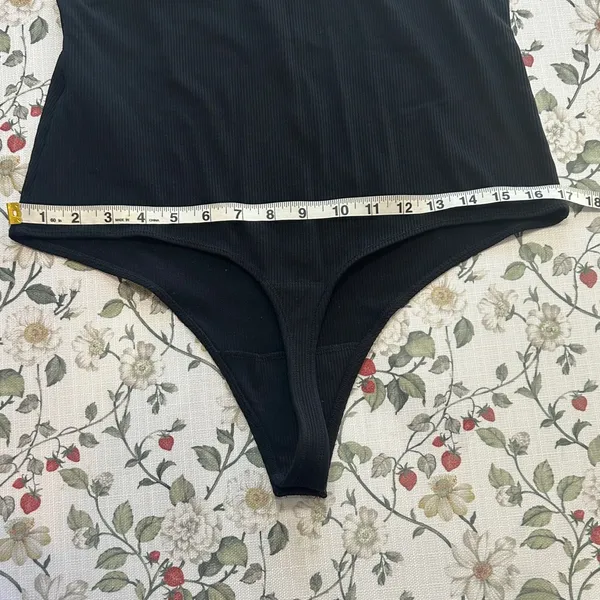 Abercrombie & Fitch Classic Black thong Bodysuit tank ribbed soft A&F collection - Image 6