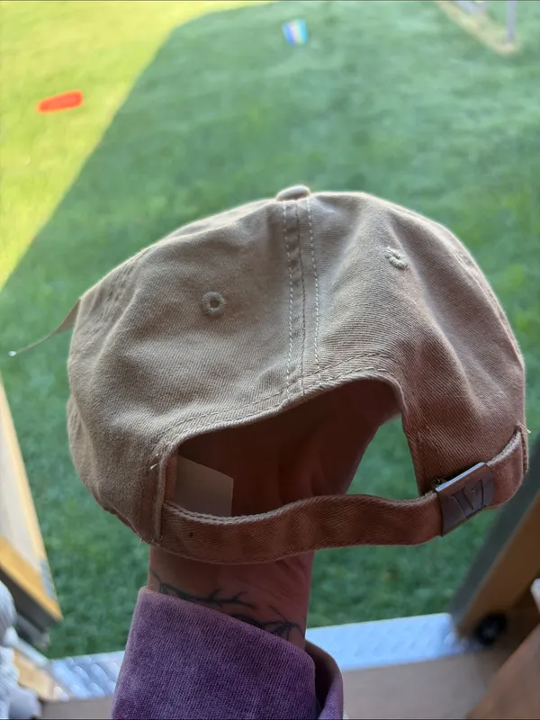 NWT Vuori Tan Embroidered Logo Baseball Hat - Image 3