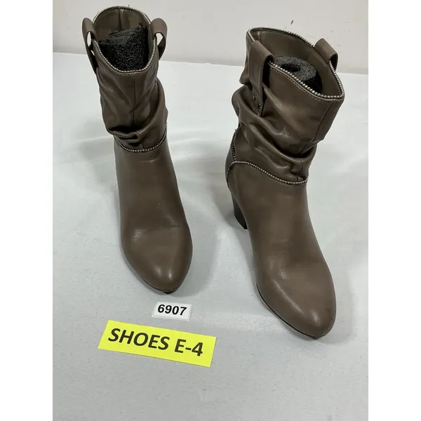 Womans Excellent White Mountain Smile Pull On Slouchy Ankle Boots 9 M Brown - Image 3