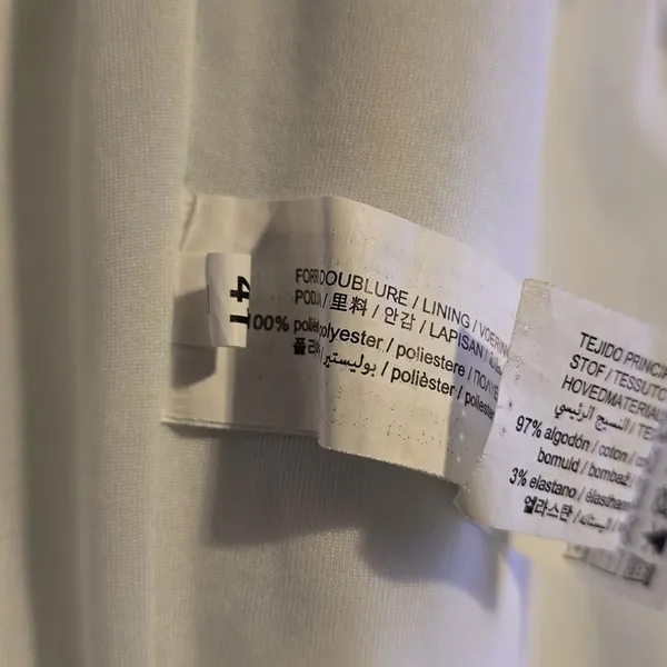 Zara Black and White Label Detail - Image 8