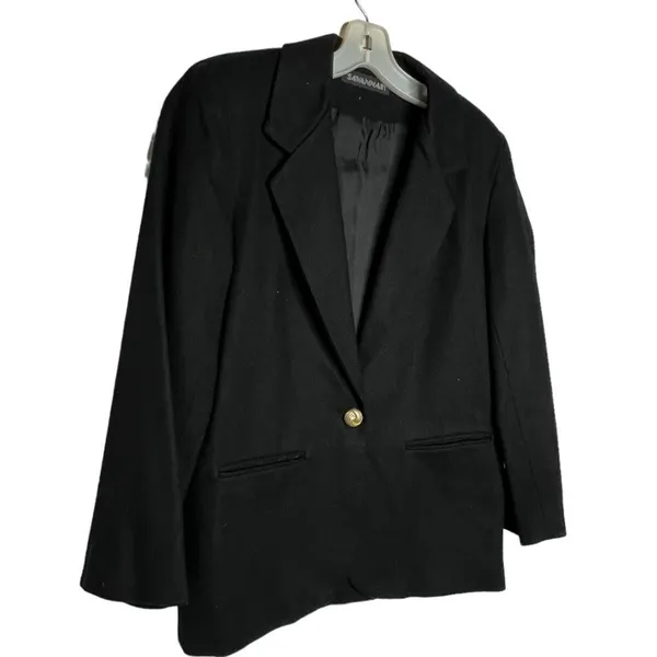 Vintage Savannah Wool‎ Black Blazer Size M - Image 2
