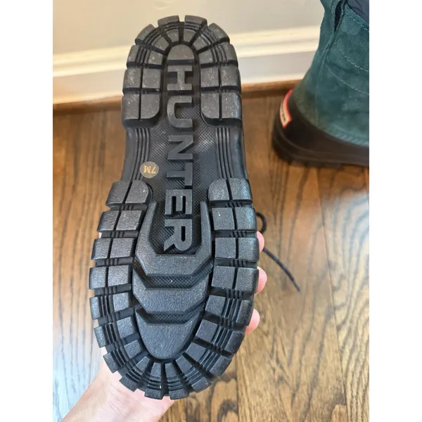 Hunter Skylar Waterproof Boot Green/black Women's Sz 7 $225 - Image 11