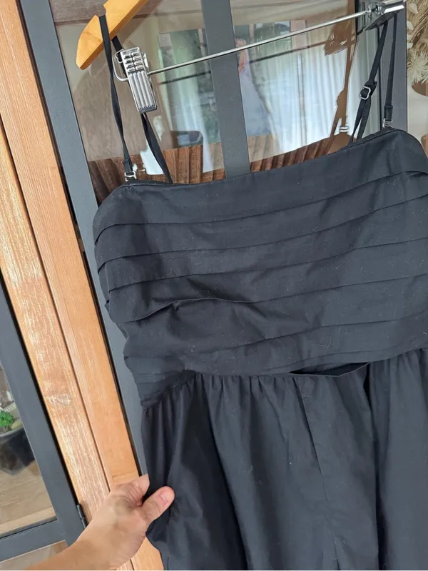 Abercrombie emerson strapless romper spaghetti straps skort grip pockets - Image 5