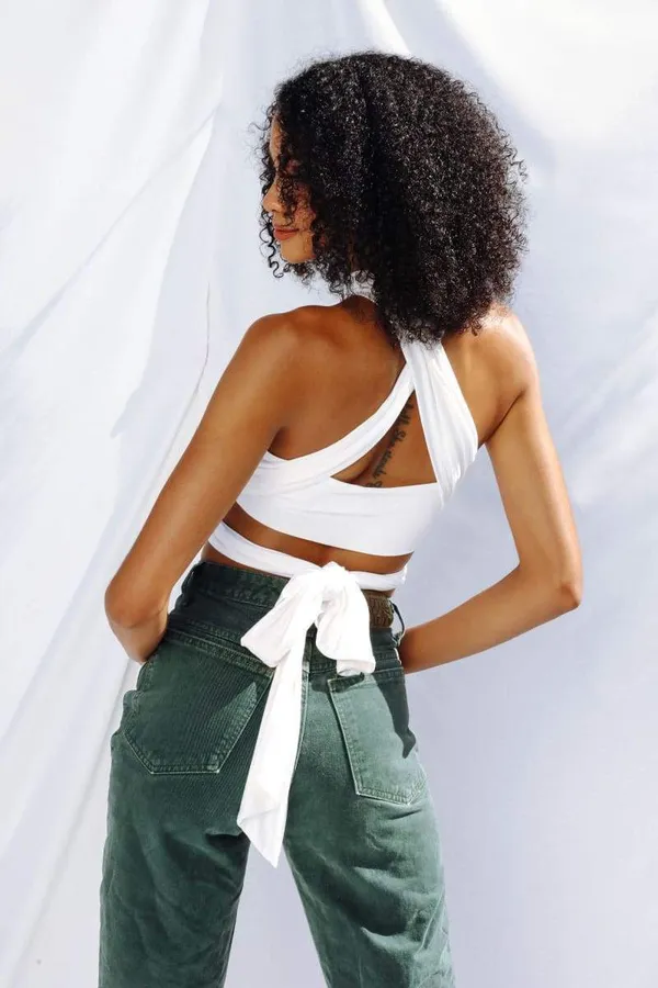 12th Tribe WRAPPED UP TOP // WHITE - Image 4