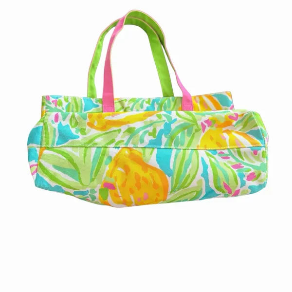 Lilly Pulitzer for‎ Estee Lauder Lemon Print Tote Bag Multicolor Travel Preppy - Image 5