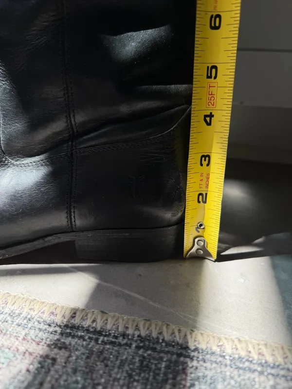 Leather Frye Riding Boots Black - Image 9