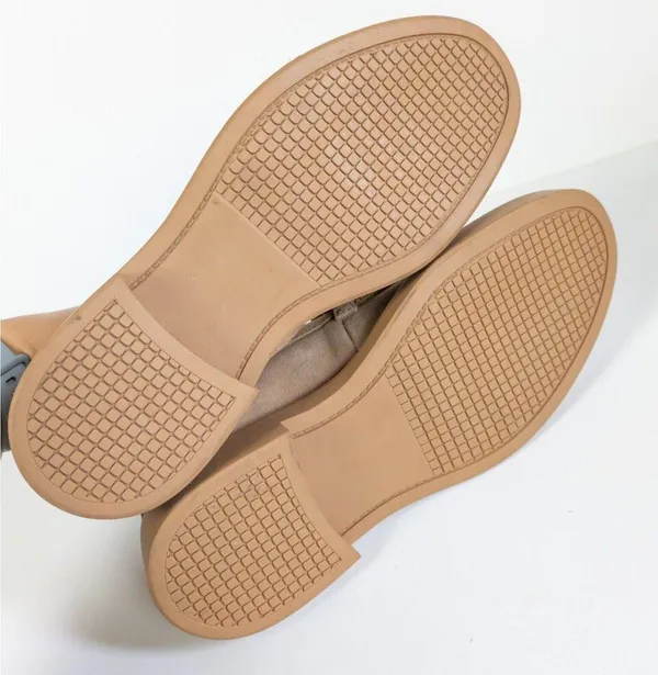 STEVE MADDEN Tan Suede Karmine Chunky Chain Loafer Leather Slip On Women's 6 - Image 7