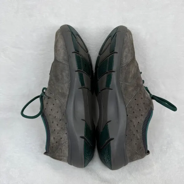 Dansko Honor Womens Suede Walking Shoes Charcoal Grey Teal Lace Up Sneakers‎ 39 - Image 10