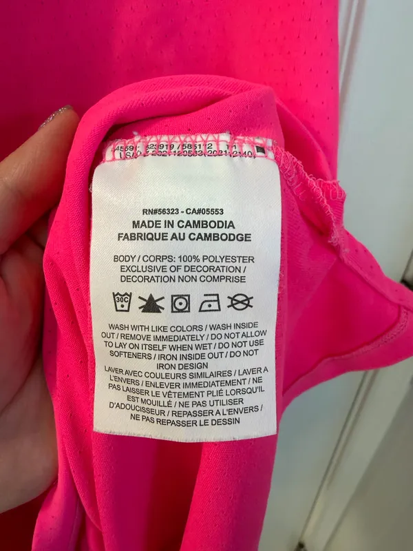 Nike Dri-Fit Running Neon Pink Racerback Tank Top - Image 4