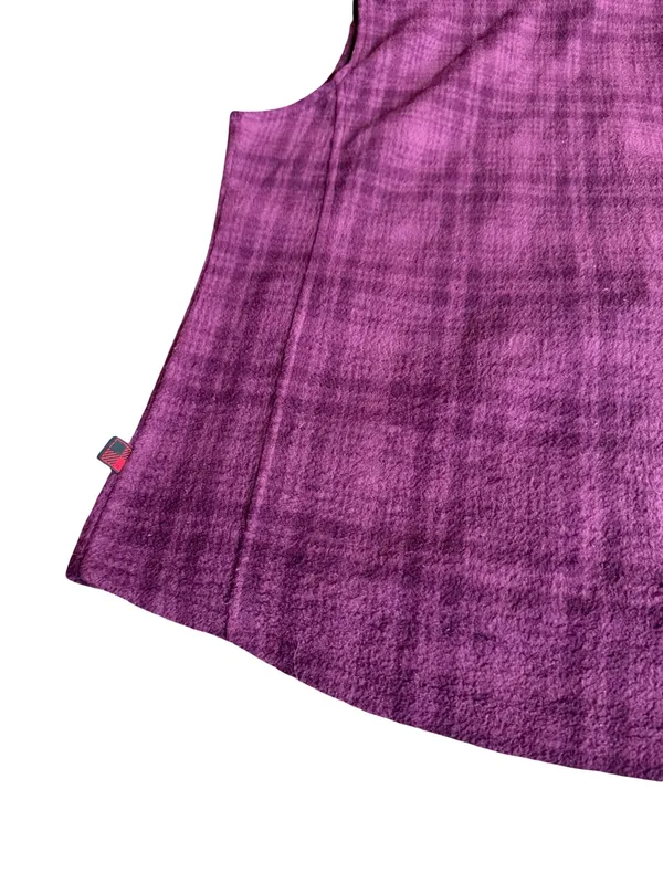 Woolrich Blackberry Hunt Purple Plaid Fleece Vest Full Zip Size M Women's - Image 7
