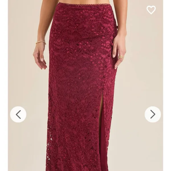 NEW Altar’d State Burgundy Maxi Skirt Size XXL NWT - Image 2