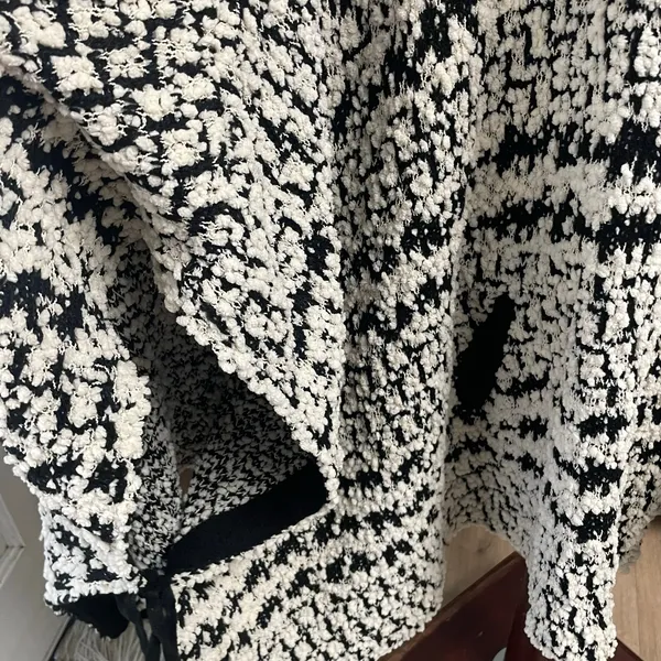 Solitaire by Ravi Khosla Chunky Open Cardigan Soft Boucle Oversize Duster XL - Image 5