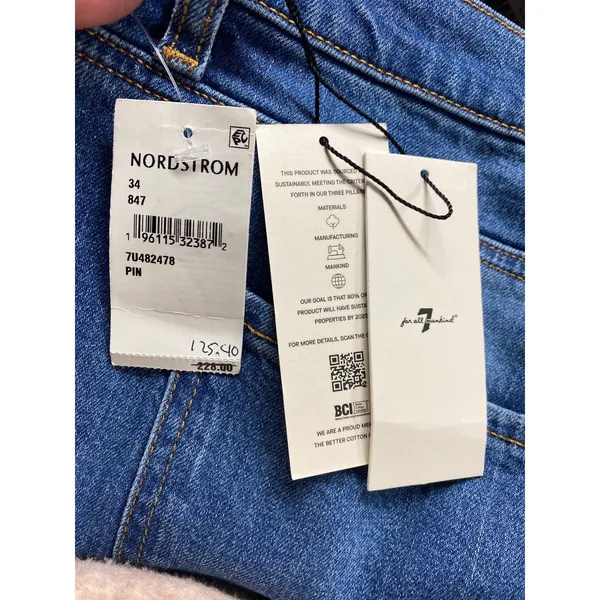 7 For All Mankind Women's Size 34 Ultra High Rise Dojo Jeans Flare Denim NWT - Image 7