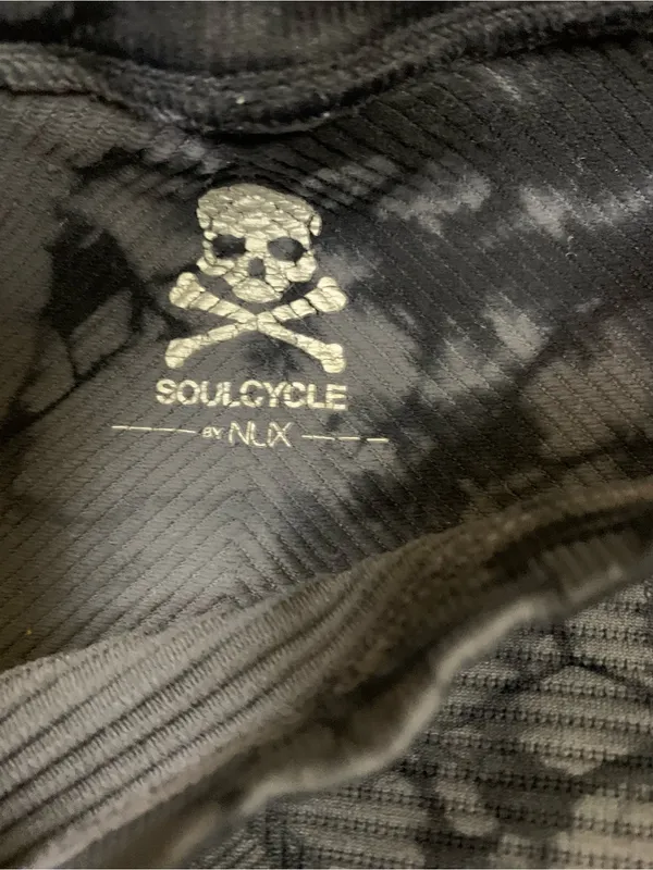SoulCycle By NLX Black Tie Dye Cropped Tank Top Yoga Pilates Athleisure S - Image 4
