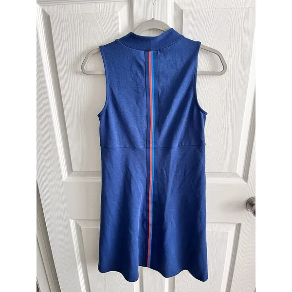 TITLE NINE Midi Dress Womens Small Sleeveless Blue/Red Activewear Tennis Golf - Image 8