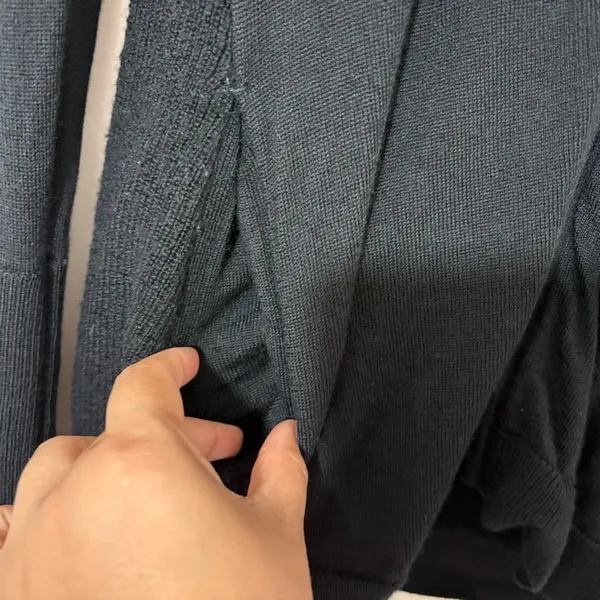 Lululemon Merino Wool Full Zip Jacket Black Thermal Ski Base Layer Women’s Small - Image 5