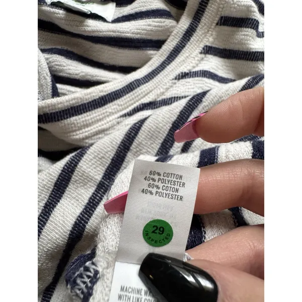 Aerie Striped Oversized M Terry‎ Relaxed Fit Tunic Swim Coverup Nautical Pool - Image 10