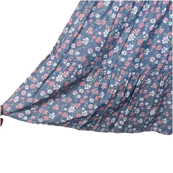 Altard State Dress Womens Size XS Blue Floral Babydoll‎ Tiered Peasant Cottage - Image 3