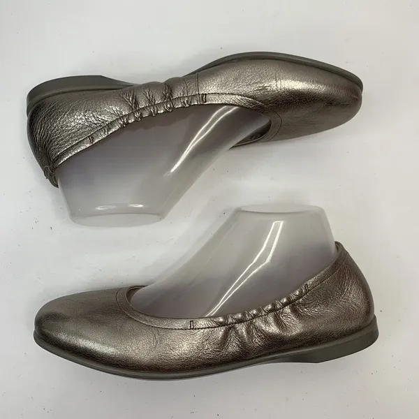 ECCO Size 8 Ballet Flat Shoes Incise Enchant Metallic Bronze Leather Ballerina - Image 7