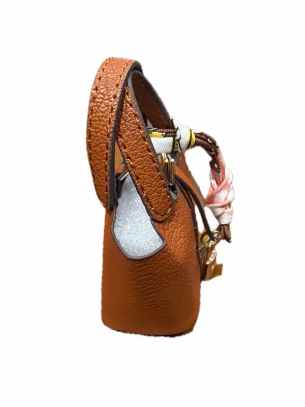 Source Unknown NWOT Mini Bucket Picotin Lock Style Purse/Keychain - Image 5