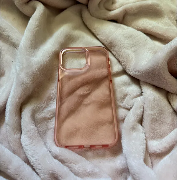 Clear Pink iphone 13 pro max case - Image 2