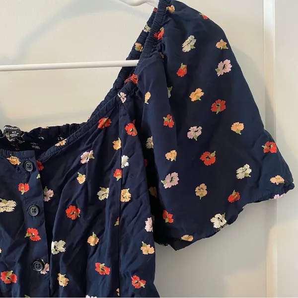 Madewell Navy‎ Floral Blouse - Image 2